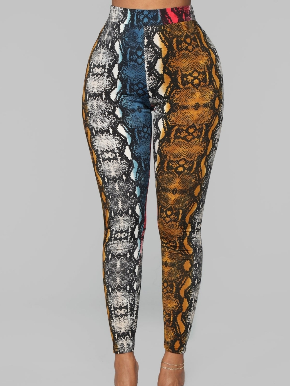 Snake-Print High-Waist Leggings (NWOT)